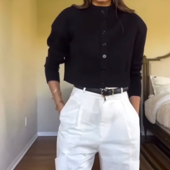 Zara shoulder pad knit cardigan - Picture 3 of 15